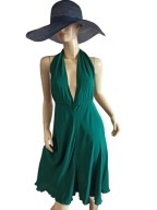 DONDUP SUKIENKA jedwabna koktajlowa gołe plecy 42