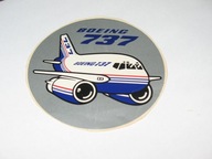 Samolot BOEING 737 naklejka z PRL