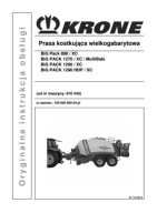 Krone Big Pack 890/1270/1290 (HC, Multi Bale, HDP) - instrukcja obsługi PL