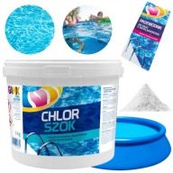 CHLOR SZOK DO BASENU GRANULAT CHEMIA BASENOWA DEZYNFEKCJA 5KG GRATIS