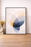 Plakat na ścianę A3 geometryczna abstrakcja – nowoczesny design | bez ramki