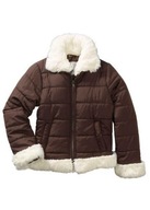 9090 KURTKA DZIECIĘCA DLA DZIEWCZYNKI Z FUTERKIEM wzrost 116 - 122