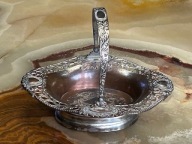 WIEKOWA PATERA AŻUROWY KOSZYK PLATEROWANY