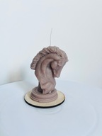 Świeca sojowa dla miłośnika koni, bezzapachowa, wolnostojąca