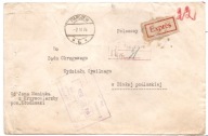 PARCZEW KRZYWOWIERZBY -BIAŁA PODLASKA -SĄD -koperta -obieg 1926 rok expres