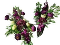 Komplet Cmentarz Hortensja W Piwoniach Malina – Zieleń