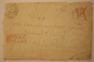 RADZYŃ PODLASKI - BIAŁA PODLASKA 22 V 1928 ROK - KOPERTA +2 ZNACZKI + PIECZ