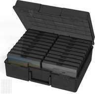 POJEMNIK DO PRZECHOWYWANIA ZDJĘĆ 18 PUDEŁEK NA ZDJĘCIA CZARNY ORGANIZER