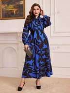 Okazja !_NOWA luksusowa WYSMUKLAJĄCA czarno-szafirowa sukienka SHEIN_50/52