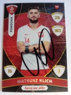 Karta panini autograf Polska Mateusz Klich PZPN