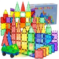 KLOCKI MAGNETYCZNE KONSTRUKCYJNE 3D EDUKACYJNE UKŁADANKA 100 | Doris |