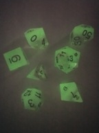 Żywiczne kości RPG Wodzinsky - "Zorza Pustynnych Marzeń" + woreczek