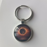 Brelok do kluczy, szkło, krajobraz