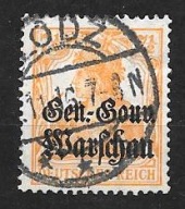 &OKUPACJA NIEMIECKA (ON) ROCZNIK 1916 Fi 9 kas. "ŁÓDŹ" OBIEGOWE dla GGW