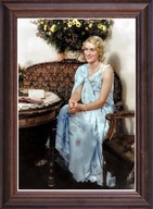 Obraz Klementyna Mańkowska portret w drewnianej ramie ze szkłem