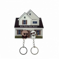 Keyholder Brelok Bubu Dom Prezent dla Par Niej Niego Walentynki Rocznica M