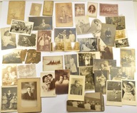 PRZEDWOJENNE CIEKAWE FOTOGRAFIE POCZTÓWKI ZESTAW 40 szt. ZOBACZ!