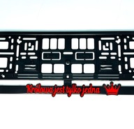 Ramka 3D do auta KRÓLOWA JEST TYLKO JEDNA