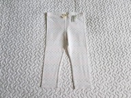 Pepco legginsy białe w kropki nowe roz 116