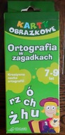 Karty obrazkowe Ortografia w zagadkach 7-9 lat
