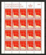 Liechtenstein . Znaczki pocztowe / Arkusz / czysty / 1966 r.