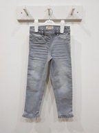 NEXT szare spodnie jeansy jegginsy dziewczynka 7 lat / 122 cm