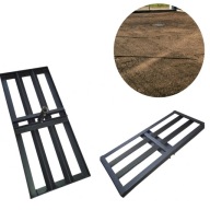 Ręczny Malowany Proszkowo Niwelator Terenu do Trawnika Równiarka 60x30cm