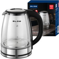 CZAJNIK ELEKTRYCZNY SZKLANY 2000W 1,8L MOCNY CICHY LED BEZPRZEWODOWY STAL