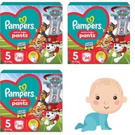 3 X Pampers Pieluchomajtki Psi Patrol rozmiar 5 66 szt.PSI PATROL BASENOWE