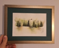 Autorska akwarela "Lot"