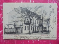 CHOJNICE KONITZ CZŁUCHÓW BYTÓW KOŚCIERZYNA BAHNHOFS HOTEL A.GERIGK 1908 RRR