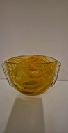 Misa / Wazon / Owocarka Huta LAURA PRL LATA 70-te Miodowe Szkło Unikat