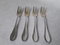 POSREBRZANE WIDELCE DO CIASTA, SYGNOWANE ZŁOCONE