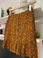 O PAPAYA S panterka guziki S falbanki zwiewna