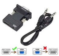 Konwerter HDMI na VGA Adapter 1080P VGA Adapter 3.5MM Audio Jack