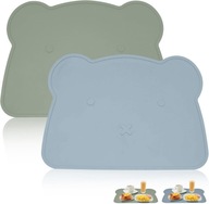 Silikonowe podkładki 2 szt mata do jedzenia malowania antypoślizgowe