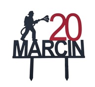 topper na tort dekoracja personalizacja WYBÓR KOLORÓW STRAŻAK!!!