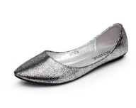 BALERINKI stare srebro platyna baletki łuska