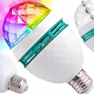 Żarówka DISCO | RGB | E27 | Obrotowa na imprezę urodziny do tańca baletu