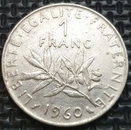 *FRANCJA [0103] *1 Frank 1960 signatura O.Roty