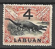 Labuan x U105 fauna krokodyl SG105 65funtów