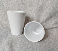 Dwie nieduże osłonki ceramiczne na doniczki dla WOŚP