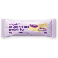 Vilgain Double Trouble Baton Proteinowy 55g Sernik Jagodowy