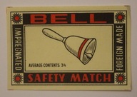 ETYKIETA - BELL - SAFETY MATCH, 75 x 50 mm