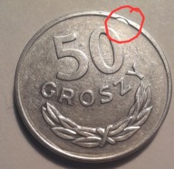 50 gr. 1986 rok ładna, destrukt końc. blachy.