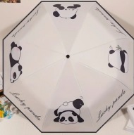 PARASOL PARASOLKA PANDA PANDY PANDKI WZÓR ANIME ANIMOWANY PORĘCZNA VINTAGE