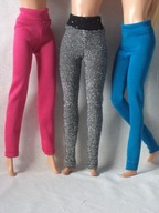 Ubranka dla lalki - Legginsy długie - 3 pary !!!