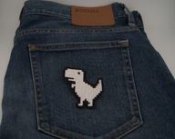 Naszywka Haftowana DINOZAUR GOOGLE Chrome – 7 x 6,5 cm