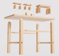 Stół Warsztatowy Dla Dzieci, duży zestaw, klocki Montessori, prezent