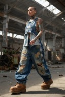 H-4 black h4 design top destroyed kamizelka na szelkach dziury s m l xI xxl